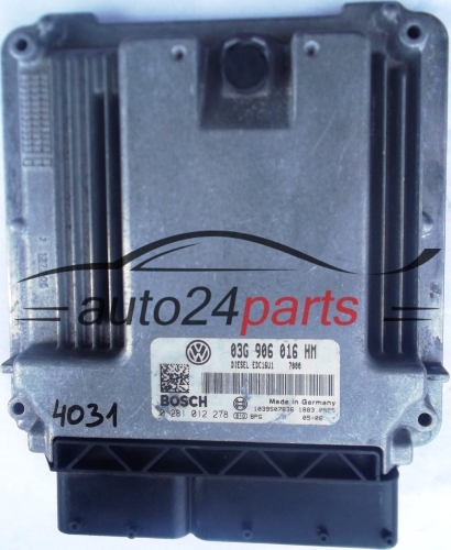 KOMPUTER STEROWNIK SILNIKA SEAT ALTEA 2.0 TDI BKD BOSCH 0 281 012 278