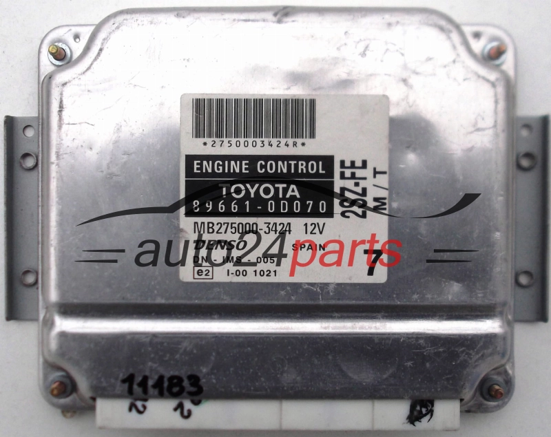 TOYOTA YARIS 1.3, DENSO 89661-0D070, 896610D070, MB275000-3424, MB2750003424, 2SZ-FE, 2SZFE