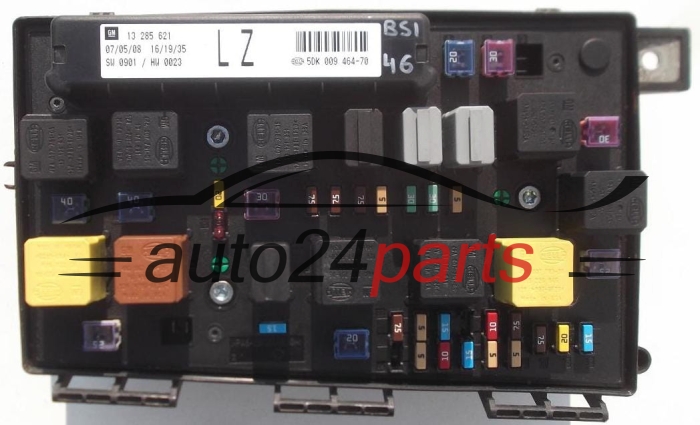 CAJA ELECTRICA DE FUSIBLES Y RELES OPEL ZAFIRA B 1.9 CDTI 13 285 621, 13285621 LZ, 5DK 009 464-70, 5DK009464-70