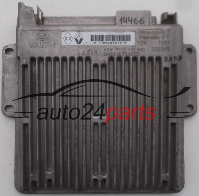 MOTORSTEUERGERÄT ECU STEUERGERÄT RENAULT TWINGO Sagem 21624890-5, 7700103919, HOM 7700105560