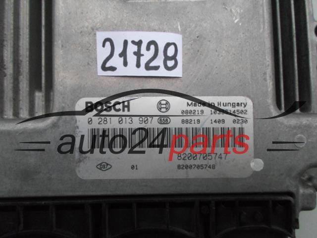  RENAULT MEGANE SCENIC BOSCH 0 281 013 907, 0281013907, 82 00 705 747, 8200705747, 8200705748