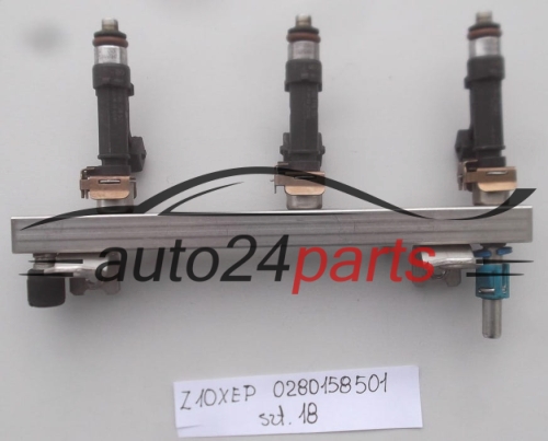 WTRYSK WTRYSKIWACZ PALIWA BENZYNA OPEL ASTRA CORSA TIGRA MERIVA Z10XEP BOSCH 0 280 158 501