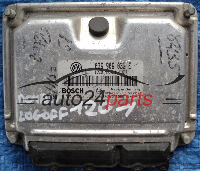 KOMPUTER STEROWNIK SILNIKA SEAT LEON 1.4 16V AXP 036 906 032 E, 036906032E, BOSCH 0 261 206 859, 0261206859, 26SA7060 1159 0259, BENZIN ME7.5.10 3577 