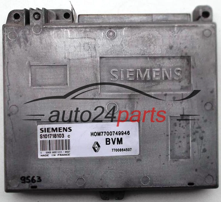 KOMPUTER STEROWNIK SILNIKA RENAULT CLIO 1.4, S101718103, HOM7700749946, BVM