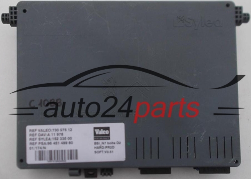 CENTRALKA MODUL BSI CITROEN PEUGEOT VALEO 730 075 12