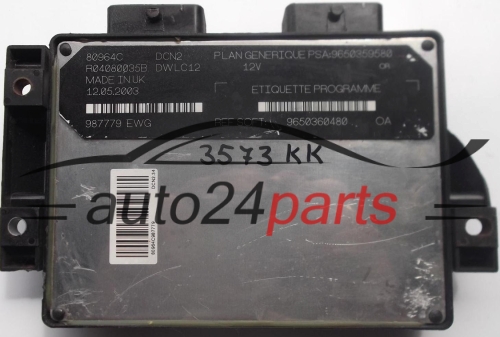 MOTORSTEUERGERÄT ECU STEUERGERÄT CITROEN BERLINGO PEUGEOT PARTNER 1.9 LUCAS R04080035B, PSA 9650359580, SOFT 9650360480, DCN2, DWLC12