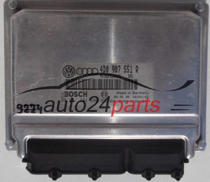 KOMPUTER STEROWNIK SILNIKA AUDI A4 A6 VW VOLKSWAGEN PASSAT 2.8 V6 30V 4D0907551R, 4D0 907 551 R, BOSCH 0261204690, 0 261 204 690, BENZIN D02 26SA5165