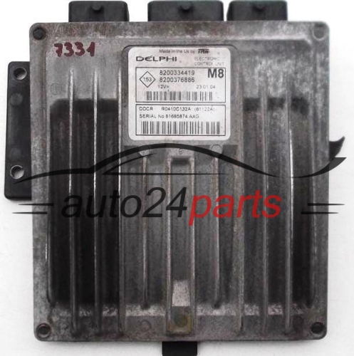 KOMPUTER STEROWNIK SILNIKA RENAULT SCENIC NISSAN MICRA 1.5 DCI DELPHI R0410C132A, 8200334419, 8200376886 M8