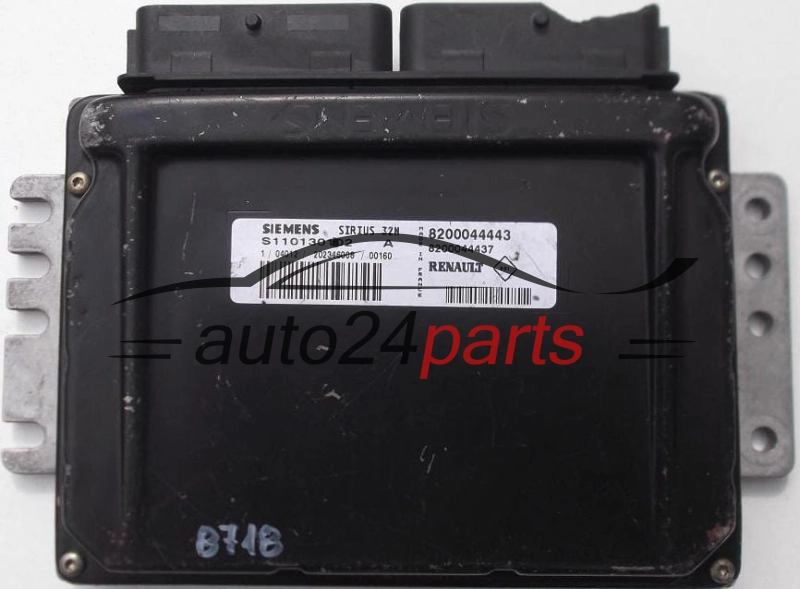 KOMPUTER STEROWNIK SILNIKA RENAULT TWINGO 1.2 SIEMENS SIRIUS 32N S110130102A S110130102 A, 8200044443 8200044437