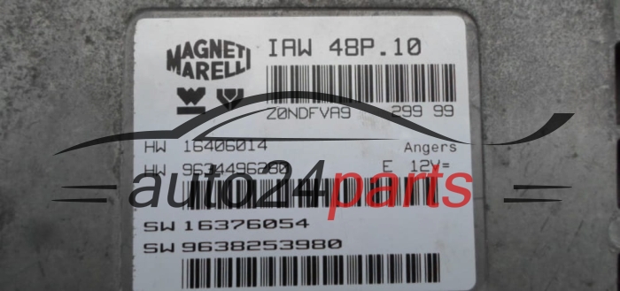 CENTRALITA DE MOTOR CITROEN PEUGEOT MAGNETI MARELLI IAW 48P.10, IAW48P10, HW 16406014, 9638253980
