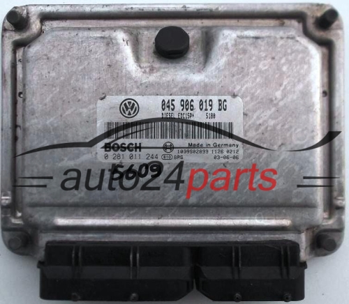 KOMPUTER STEROWNIK SILNIKA SEAT IBIZA 1.4 TDI AMF 045906019BG, BOSCH 0281011244, 1039S02899