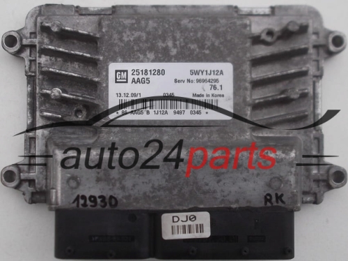 MOTORSTEUERGERÄT ECU STEUERGERAT CHEVROLET CRUZE 25181280