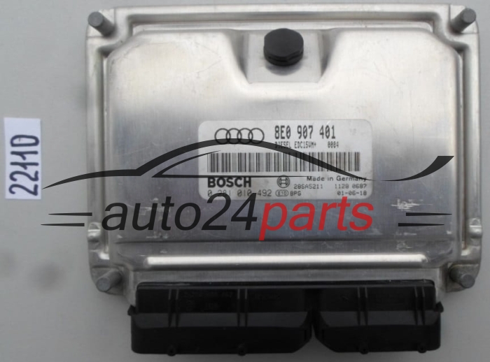 AUDI A4 2.5 TDI BOSCH 0 281 010 492, 0281010492, 8E0 907 401, 8E0907401