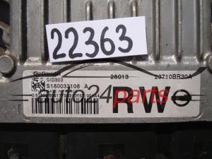 KOMPUTER STEROWNIK SILNIKA NISSAN QASHQAI S180033108 A, S180033108A, 23710BR30A, SID303