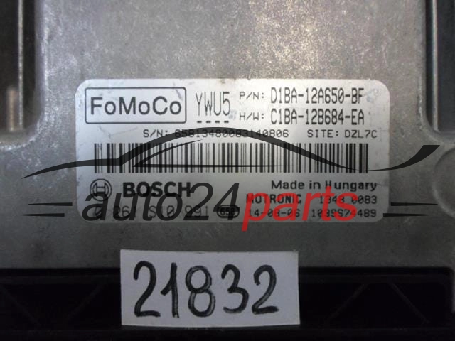 KOMPUTER STEROWNIK SILNIKA FORD BOSCH 0 261 S10 991, 0261S10991, D1BA-12A650-BF, D1BA12A650BF, C1BA-12B684-EA, C1BA12B684EA 