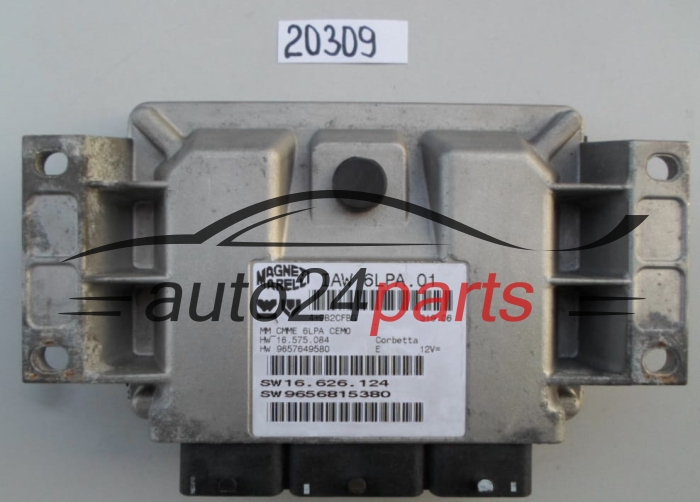 KOMPUTER STEROWNIK SILNIKA PEUGEOT 206 IAW 6LPA.01, IAW6LPA01, 9656815380