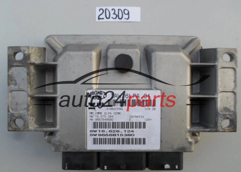 KOMPUTER STEROWNIK SILNIKA PEUGEOT 206 IAW 6LPA.01, IAW6LPA01, 9656815380