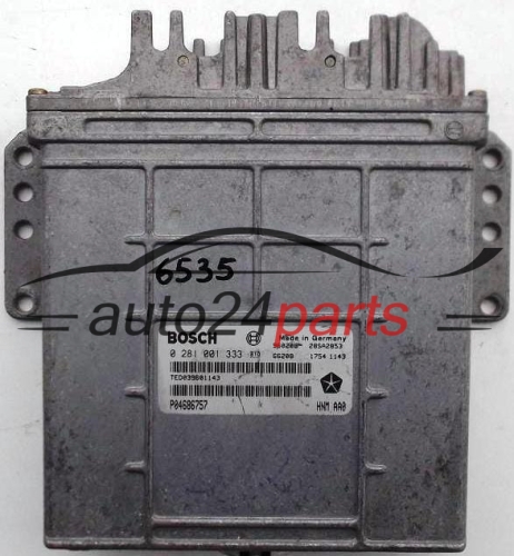 CENTRALITA DE MOTOR CHRYSLER VOYAGER 2.5 TDI BOSCH 0 281 001 333, 0281001333, 28SA2853, P04686757