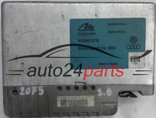 CALCULATEUR ABS VW CORRADO GOLF JETTA PASSAT 535907379 10.0935-0134.4 03001-AWCA