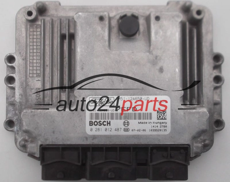 MOTORSTEUERGERÄT ECU STEUERGERÄT FORD FOCUS 1.6 TDCI BOSCH 0 281 012 487,  FoMoCo 7M51-12A650-UD
