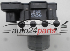 POMPE HYDRAULIQUE ET CALCULATEUR d'ABS SMART FORTWO BOSCH 0 265 260 969, 0265260969, A4539003001, 476603428R, 0265956320
