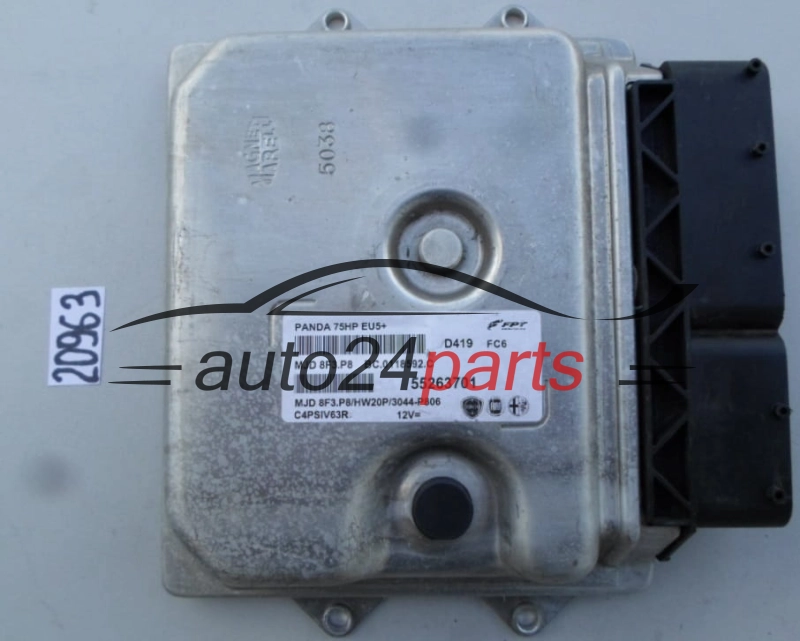 KOMPUTER STEROWNIK SILNIKA FIAT PANDA MJD 8F3.P8, MJD8F3P8, 55263701
