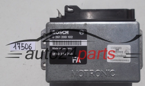 KOMPUTER STEROWNIK SILNIKA OPEL OMEGA 2.0 C20SE BOSCH 0261200102, 0 261 200 102, 90233740, 90 233 740 FA
