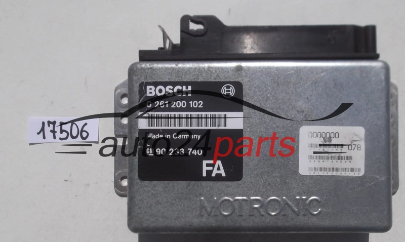 KOMPUTER STEROWNIK SILNIKA OPEL OMEGA 2.0 C20SE BOSCH 0261200102, 0 261 200 102, 90233740, 90 233 740 FA