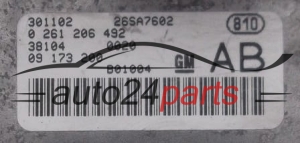 CALCULATEUR MOTEUR OPEL OMEGA 3.2 Y32SE BOSCH 0 261 206 492, 0261206492, GM 09 173 200 AB