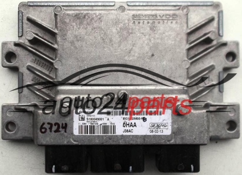 MOTORSTEUERGERÄT ECU STEUERGERAT FORD FIESTA 1.6 8V21-12A650-HB, 8V2112A650HB, 12A650HB, S180049001 A, S180049001A, 0HAA, J38AC.jpg