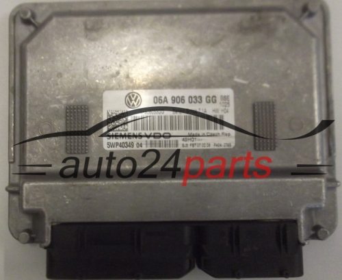 MOTORSTEUERGERÄT ECU STEUERGERÄT  VOLKSWAGEN GOLF 1.6 SIEMENS VDO 5WP40349 04,  06A 906 033 GG