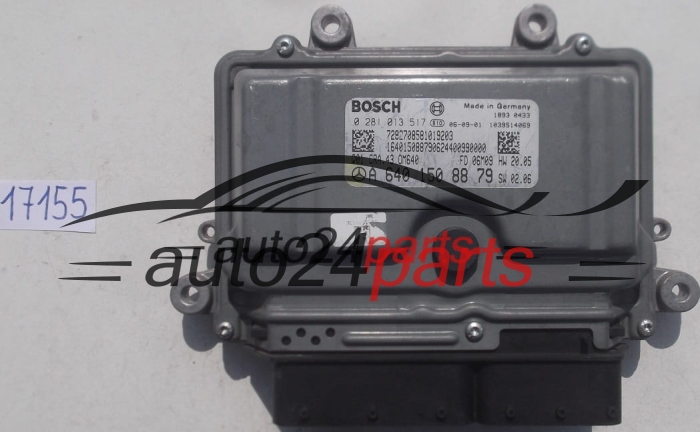 MOTORSTEUERGERÄT ECU STEUERGERAT MERCEDES W169 A180 W245 B180 BOSCH 0 281 013 517, 0281013517, A 640 150 88 79, A6401508879, 6401508879