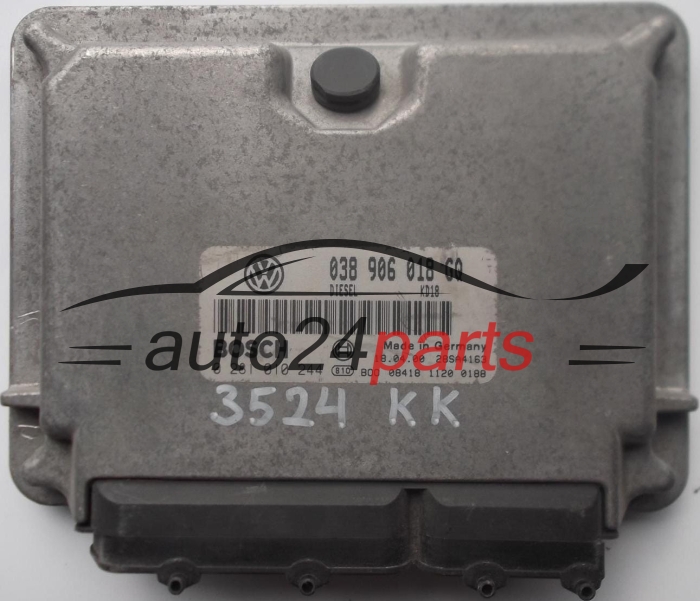 KOMPUTER STEROWNIK SILNIKA VW VOLKSWAGEN GOLF 1.9 TDI 038906018GQ, 038 906 018 GQ, BOSCH 0281010244, 0 281 010 244 DIESEL KD18 28SA4163