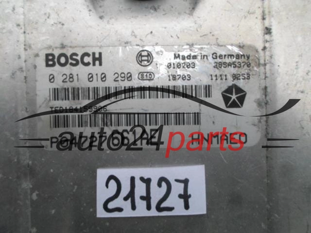 CHRYSLER VOYAGER 2.5 CRD BOSCH 0 281 010 290, 0281010290, P04727661AD