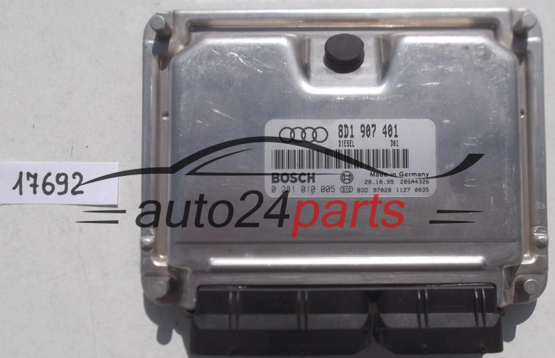 KOMPUTER STEROWNIK SILNIKA AUDI A6 2.5 TDI BOSCH 0 281 010 005, 0281010005, 8D1 907 401, 8D1907401