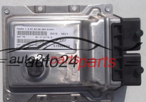 ECU CENTRALITA DE MOTOR FIAT PANDA 1.2 MAGNETI MARELLI 9GF.TE,  FPT 51969934, BC.0116776.B