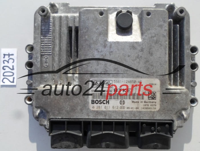 KOMPUTER STEROWNIK SILNIKA FORD 1.6 TDCI BOSCH 0 281 011 612, 0281011612, 5S61-12A650-AE, 5S6112A650AE