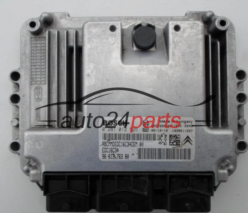 ECU CENTRALITA DE MOTOR PEUGEOT 206 1.4 HDI BOSCH 0 281 012 525,  96 613 763 80
