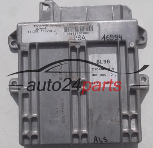 MOTORSTEUERGERÄT ECU STEUERGERÄT  CITROEN PEUGEOT 1.4 SAGEM 21649800-5