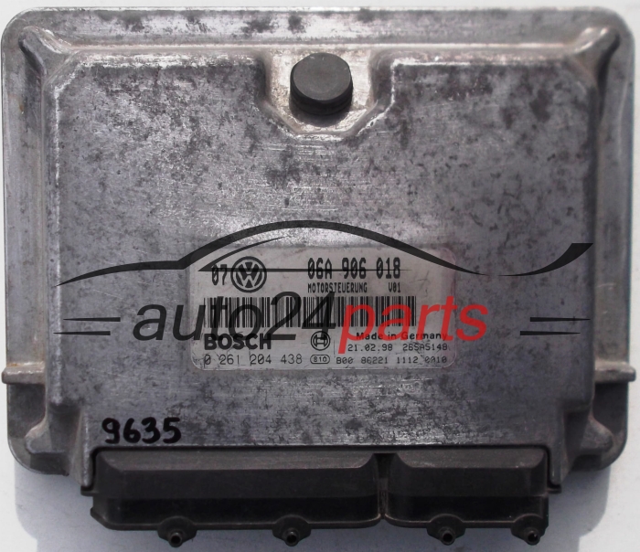 KOMPUTER STEROWNIK SILNIKA VW VOLKSWAGEN GOLF IV 1.8, BOSCH 0 261 204 438, 0261204438, 06A 906 018, 06A906018