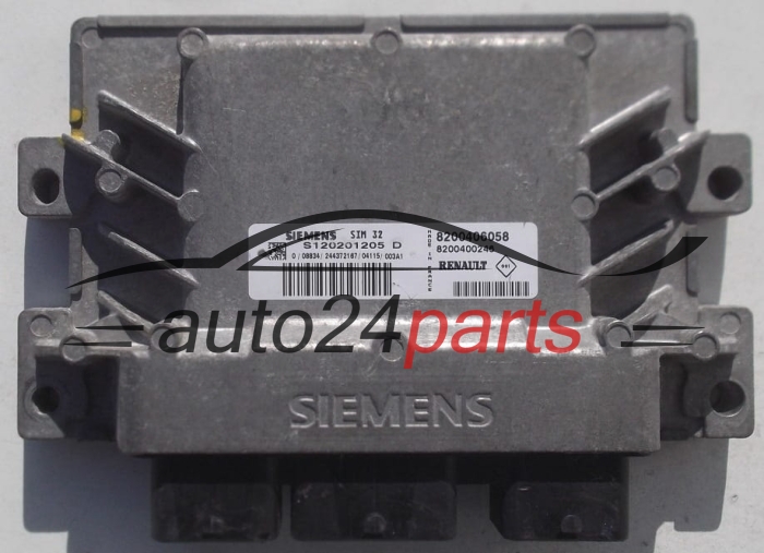 MOTORSTEUERGERÄT ECU STEUERGERÄT RENAULT CLIO 1.2 SIEMENS S120201205 D