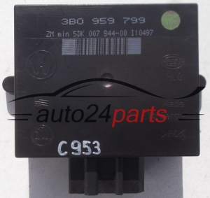 CENTRALITA DE CONFORT VOLKSWAGEN SEAT SKODA HELLA 5DK 007 544-00, 5DK00754400, 3B0 959 799, 3B0959799