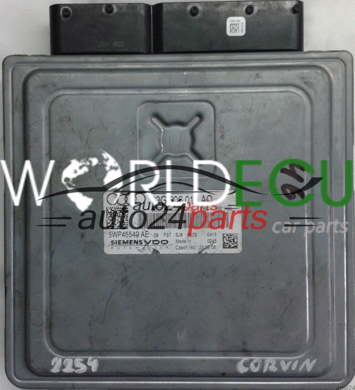 ECU CENTRALITA DE MOTOR  AUDI A4 2.0 TDI SIEMENS VDO 5WP45549 AE,  03G 906 018 AQ