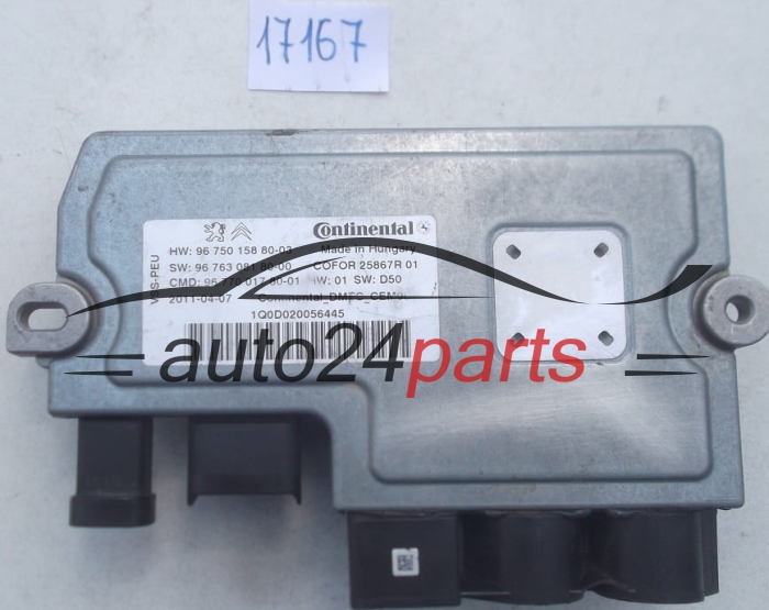 CALCULATEUR MOTEUR START-STOP CITROEN PEUGEOT CONTINENTAL HW 96 750 158 80-03