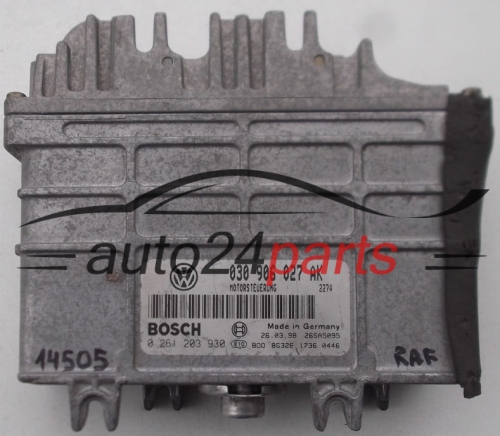 030906027AK, 030 906 027 AK, BOSCH 0 261 203 930, 0261203930