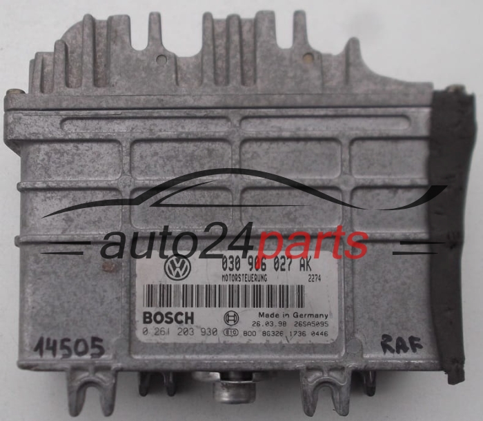 030906027AK, 030 906 027 AK, BOSCH 0 261 203 930, 0261203930