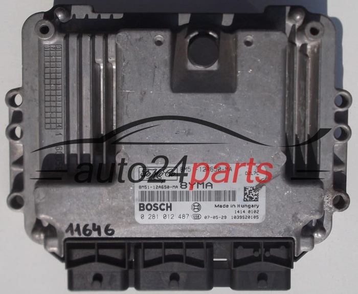 KOMPUTER STEROWNIK SILNIKA FORD FOCUS 1.6 TDCI BOSCH 0 281 012 487,  FoMoCo 8M51-12A650-MA