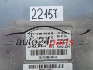 KOMPUTER STEROWNIK SILNIKA MERCEDES W211 CRD.11 DELPHI 28080027, A 646 150 99 78, A6461509978, A 003 446 90 40, A0034469040