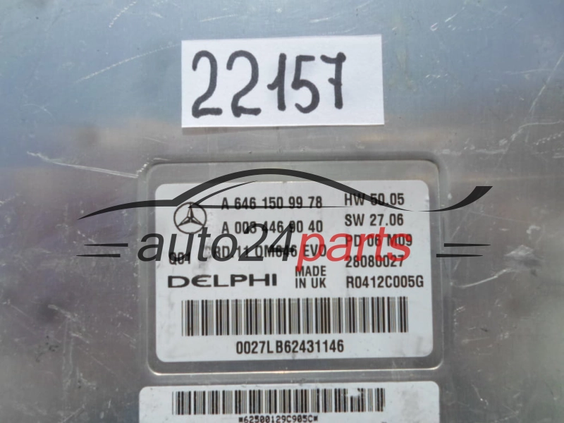KOMPUTER STEROWNIK SILNIKA MERCEDES W211 CRD.11 DELPHI 28080027, A 646 150 99 78, A6461509978, A 003 446 90 40, A0034469040