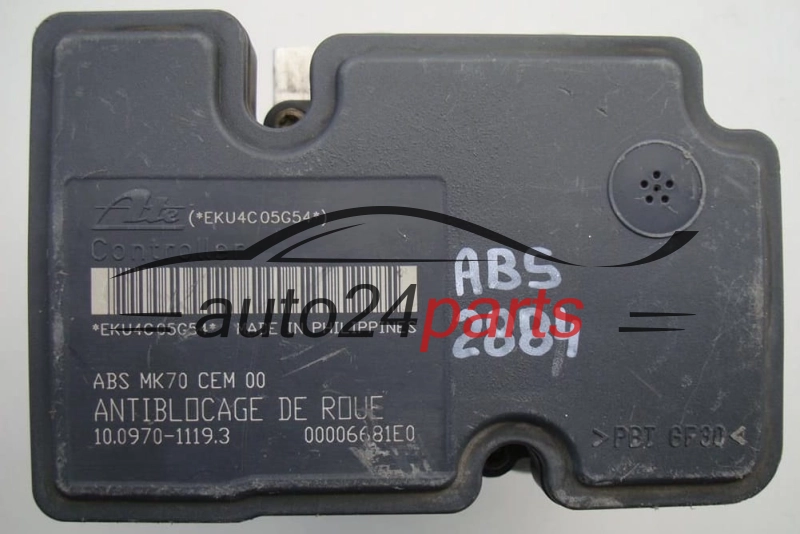 ABS POMPA I STEROWNIK CITROEN PEUGEOT 9652182680, ATE 10.0207-0016.4, 10020700164, 10.0970-1119.3, 10097011193